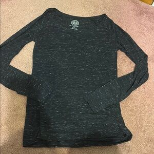 Women's Black Long Sleeve Top
